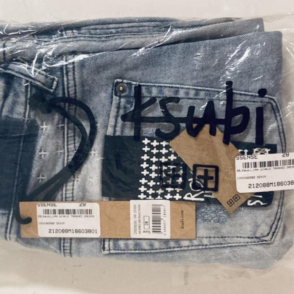 Ksubi Van Winkle Skinny Designer Jeans Size 28